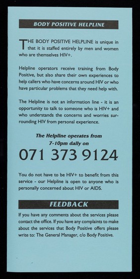 Hospital visitors / Body Positive.