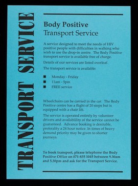 Transport service / Body Positive.