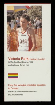 London Frontrunners are proud to present the first London Pride Run : 21 August 2004 - 3.00 pm : proceeds will benefit Crusaid ...