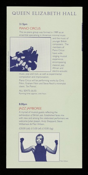 Music for life : musicals, jazz, opera, recitals and more for all the family ; Sunday 7 June 1992 / Crusaid.