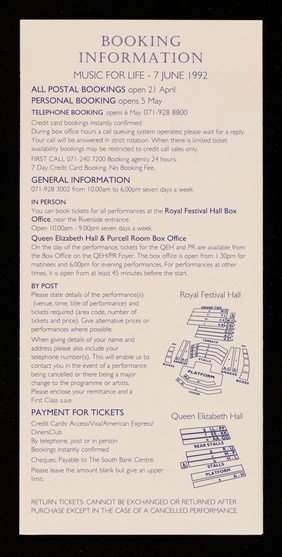 Music for life : musicals, jazz, opera, recitals and more for all the family ; Sunday 7 June 1992 / Crusaid.