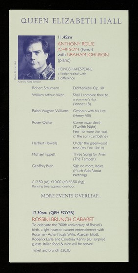 Music for life : musicals, jazz, opera, recitals and more for all the family ; Sunday 7 June 1992 / Crusaid.