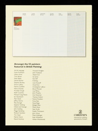A year of art for London Lighthouse : British painting : featuring 52 of Britain's most important contemporary artists ...  / London Lighthouse.