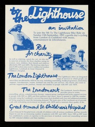 To the lighthouse : the 5th cycle ride : Sunday 13 September 1992 ...