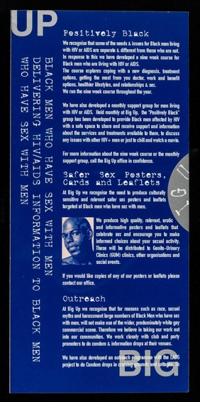 Big Up : black men who have sex with men delivering HIV/AIDS information to black men who have sex with men / Big Up.