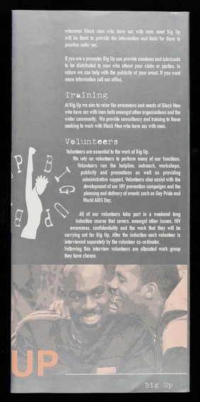 Big Up : black men who have sex with men delivering HIV/AIDS information to black men who have sex with men / Big Up.