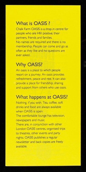 Chalk Farm Oasis AIDS care centre : living room : the Salvation Army Hall, Haverstock Hill, London, NW3.