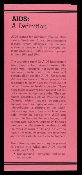 AIDS services : Fairmont Hospital : informaion & sevices 577-1620 / Fairmont Hospital, 15400 Foothill Blvd. San Leandro, CA 94578.