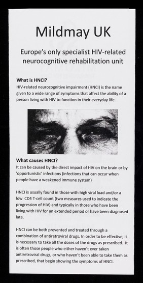 The changing face of HIV : Mildmay UK responding to HIV-related neurocognitive impairment / Mildmay, transforming HIV care.