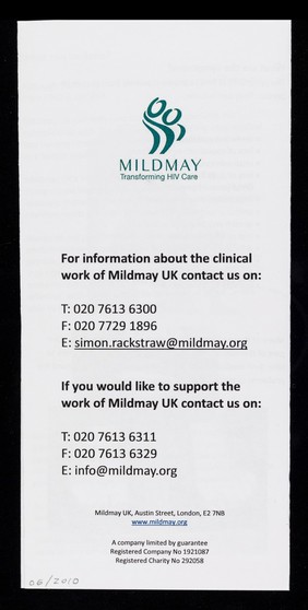 The changing face of HIV : Mildmay UK responding to HIV-related neurocognitive impairment / Mildmay, transforming HIV care.