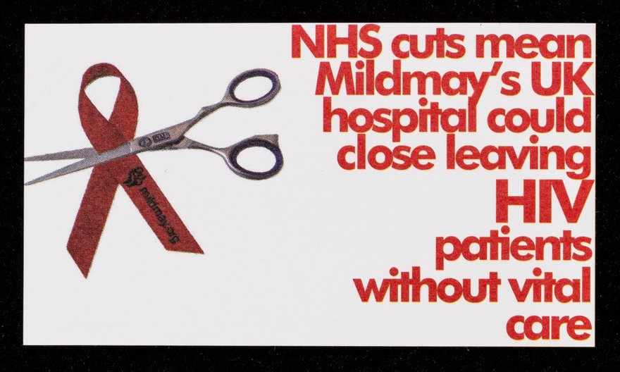 NHS cuts mean Mildmay's UK hospital could close leaving HIV patients without vital care : Save Our Service : text SOSM10 £3 to 70070 to help Save Our Service /cMildmay.