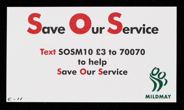 NHS cuts mean Mildmay's UK hospital could close leaving HIV patients without vital care : Save Our Service : text SOSM10 £3 to 70070 to help Save Our Service /cMildmay.