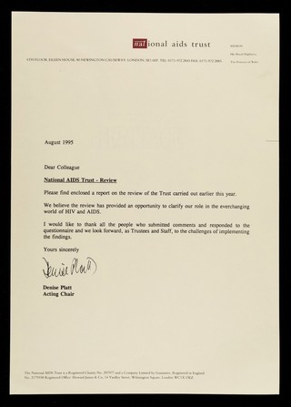 National AIDS Trust : 6th floor, Eileen House, 80 Newington Causeway, London, SE1 6EF ...