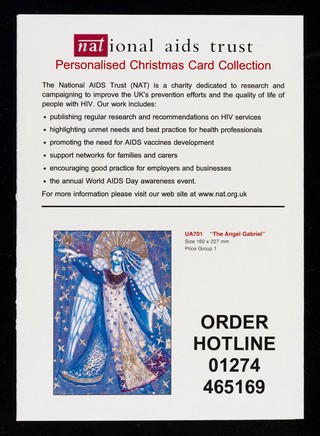 Personalised Christmas cards 1999 / National AIDS Trust.