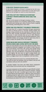 HIV, AIDS and Islam : information for Muslim communities : an HIV/AIDS service for the South Asian, Middle Eastern, North African and other excluded communities / NPL, Naz Project London.