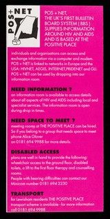 Services at the Positive Place : Winter 1994/95 : a centre in South East London for the support and care of people affected by HIV and AIDS / The Positive Place.