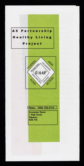 A5 Partnership healthy living project / UAAF, Uganda AIDS Action Fund.