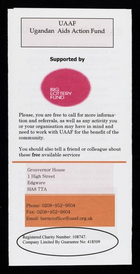 A5 Partnership healthy living project / UAAF, Uganda AIDS Action Fund.