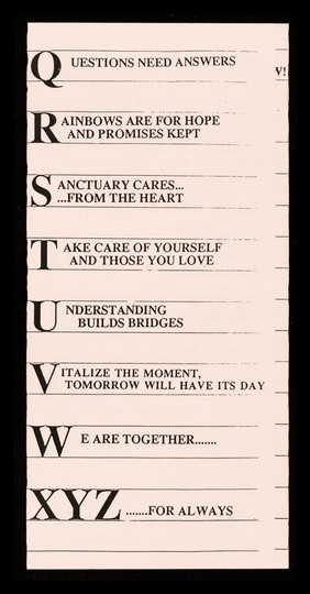 A is for AIDS / Sanctuary.