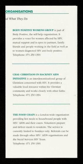 An introduction to Shepherdess Walk : a community based services for people affected by HIV / AIDS : 100 Shepherdess Walk, London N1 7JN / Hackney Council.