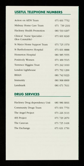 An introduction to Shepherdess Walk : a community based services for people affected by HIV / AIDS : 100 Shepherdess Walk, London N1 7JN / Hackney Council.