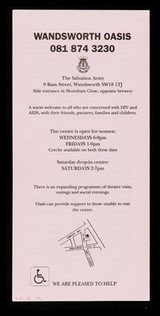 Women / Wandsworth Oasis AIDS care centre.