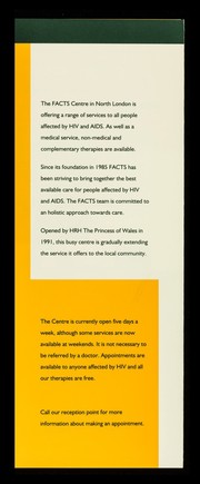 FACTS : non-medical services / FACTS Health Co-ordination Centre.