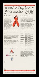 World AIDS Day 1st December / World AIDS Day Project, National AIDS Trust, Health Education Authority.