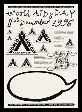 World AIDS Day 1st December 1996 : use the logo ... customise the A2 World AIDS Day poster.