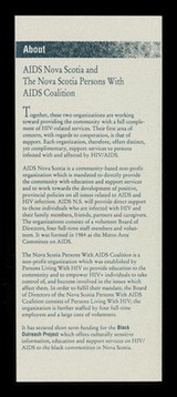 AIDS Nova Scotia and the Nova Scotia Persons With AIDS Coalition.