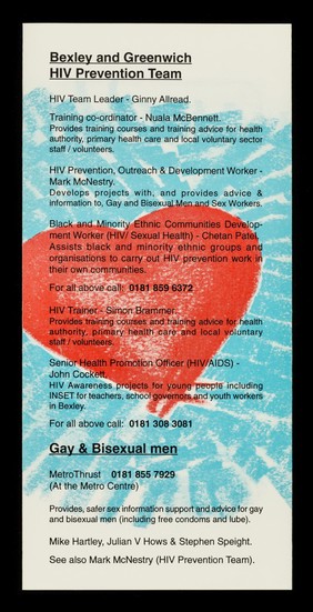 Get yourself connected : HIV & AIDS services in Bexley & Greenwich / Bexley & Greenwich Health Promotion Service.