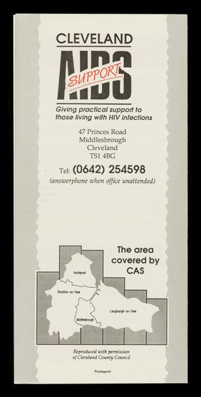 Practical support & care for those living with HIV and AIDS / Cleveland AIDS Support, giving practical support to those living with HIV infections.