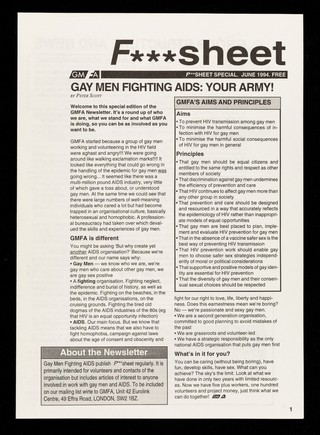 F***sheet : F***sheet special. June 1994. Free / GMFA.