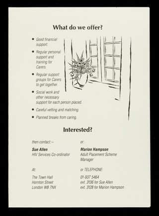 A community adult placement scheme for people living with HIV/AIDS : HOMElife / The Royal Borough of Kensington and Chelsea.