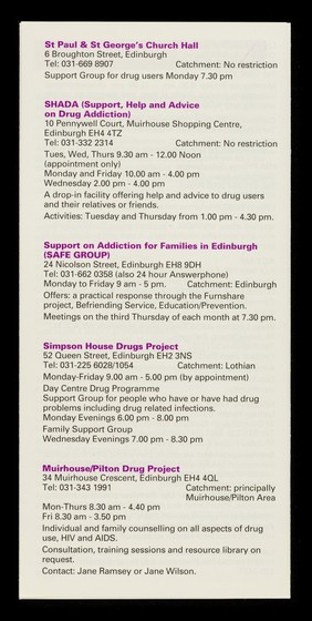 HIV/AIDS : "a ready guide" to services and facilities currently available in Lothian / Lothian Regional Council.