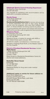 HIV/AIDS : "a ready guide" to services and facilities currently available in Lothian / Lothian Regional Council.