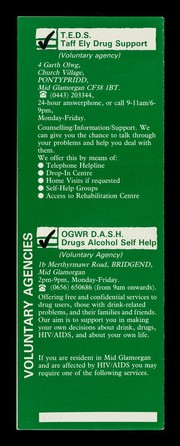Positive steps for people affected by HIV/AIDS : a guide to services, advice and counselling in Mid Glamorgan / Mid Glamorgan County Council.