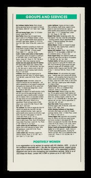 Women and AIDS : plain speaking about AIDS and how it affects women, written for women by the experts - women. 2, Positive result? - Look after yourself / Positively Women and Immunity.