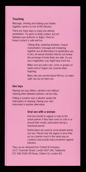 Plain speaking about HIV and AIDS and how it affects women written for women by the experts - women. 1, Prevention / Positively Women.