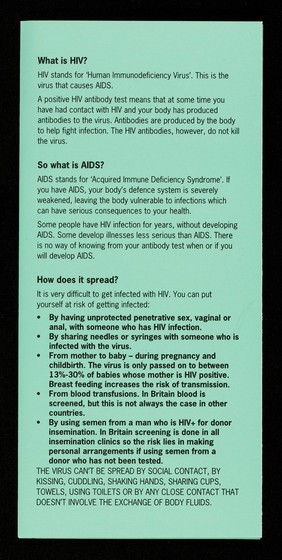 Plain speaking about HIV and AIDS and how it affects women, written for women by the experts - women. 2, Positive result? / Positively Women.