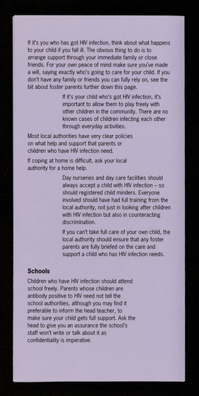 Plain speaking about HIV and AIDS and how it affects women, written for women by the experts - women. 3, HIV, pregnancy and children / Positively Women.