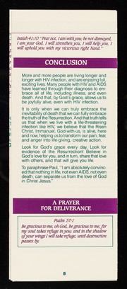 Spiritual strength for survival : finding hope to be fully alive with HIV/AIDS / the United Fellowship of Metropolitan Community Churches.