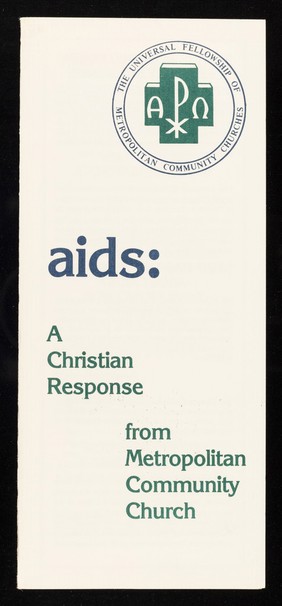 AIDS : a Christian response from the Metropolitan Community Church / written by the Reverend Stephen A. Pieters.