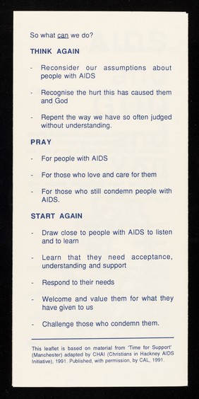 AIDS and God and you / Catholic AIDS Link.