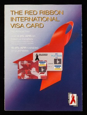 The Red Ribbon International Visa card : no annual fee, just 4.9% APR on balance transfers / MBNA International.