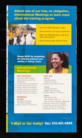 We can train you to complete the San Francisco Marathon or half marathon : training begins February 5, 2005 / National AIDS Marathon Training Program ; a Walk.The.Talk production.