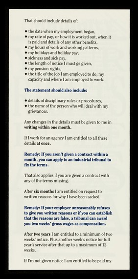 Your rights in the AIDS era. 2, Your rights at work / Immunity.