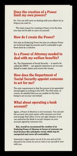 Your rights in the AIDS era. 5, Power of attorney / Immunity.