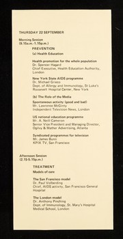 Anglo-American Conference on AIDS : 21 to 23 September 1988 at 1, Wimpole Street, London W.1 / sponsored jointly by the Royal Society of Medicine and the Royal Society of Medicine Foundation, Inc.