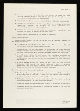 Global blood safety initiative : objectives, principles and activities / World Health Organization Global Programme on AIDS.